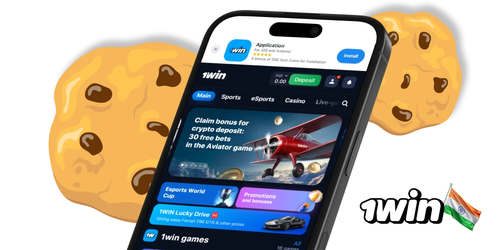 1Win App cookie policy for Indian users